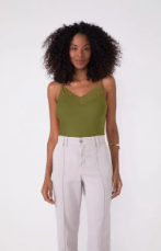 Blusa Adulto Regata Com Renda - Feminina - Marialícia - Ref 52076