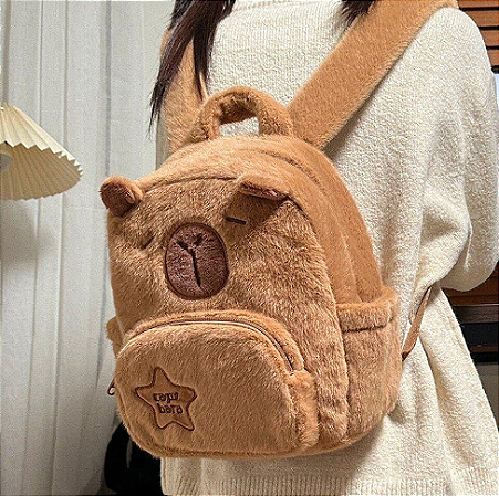 Mochila Capivara De Pelucia - Costas