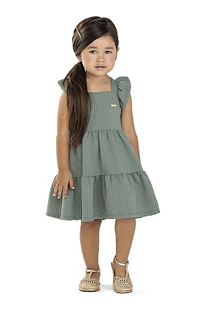Vestido Feminino Infantil Canelado - Rosé - Colorittá - Ref 73327