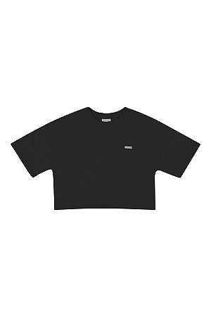 BLUSA CROPPED MANGA CURTA SUEDINE LISA REF - 75179 - ELIAN