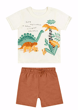 Conjunto Infantil Masculino Bebê Dinossauros - Elian - Ref 201220