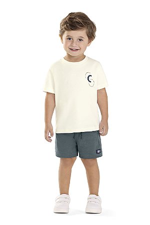 Conjunto Infantil Masculino Camiseta E Bermuda -Colorittá - Ref 72213