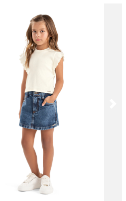 Croped Blusa Infantil Feminina Canelado Ribana - Colorittá - Ref 75301
