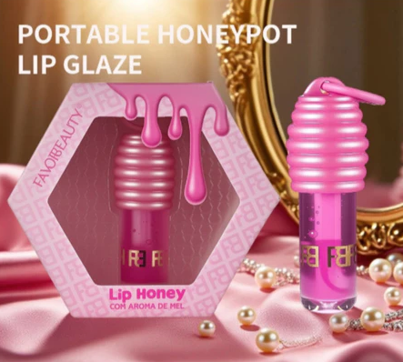 Gloss Lip Honey - Gloss Mel Morango Rosa