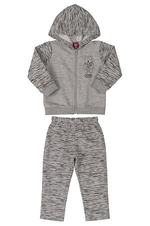 Abrigo Moleton Masculino Ziper e Capuz Bee Loop Ref 13921