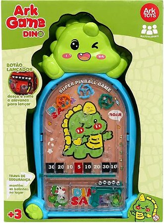 Brinquedo - Jogo Ark Game Pinball Dino - Ark Toys