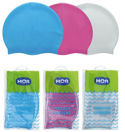 Touca Para Natação - De Silicone - Mor - Adulto e infantil