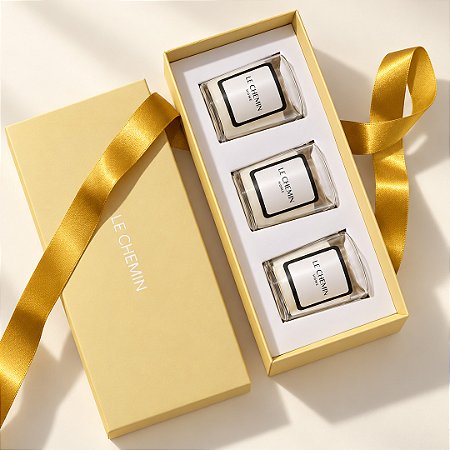 Kit Presente Trio de Velas Aromáticas