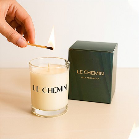 Vela com Caixa de Presente Chá Branco 50g