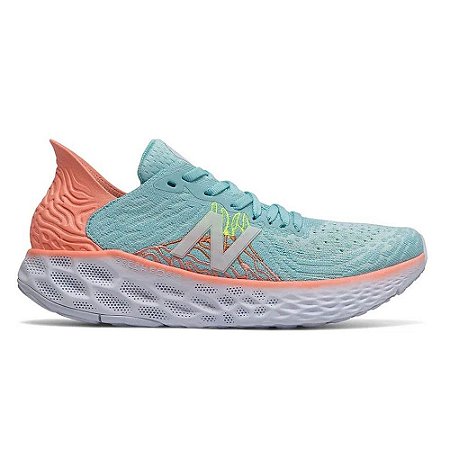 Tenis New Balance 1080V10 Azul Claro Rosa Feminino Tontri Esportes