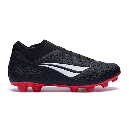 Chuteira Penalty Campo S11 Locker XXI Preto/Vermelho Unissex