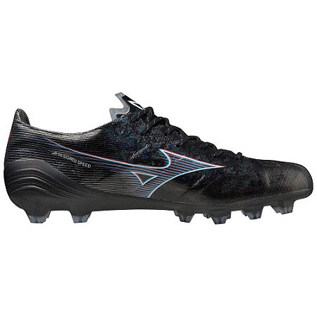Chuteira Mizuno Elite Campo Preto/Vermelho Masculino