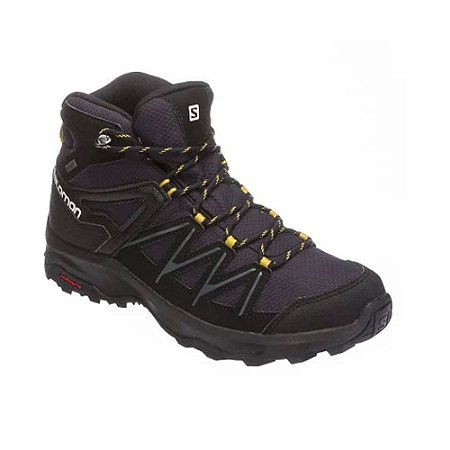 Bota Salomon Daintree Mid Gtx Azul e Preto Masculino
