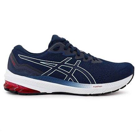 Tênis Asics Gt 1000 11 Azul/Vermelho Masculino