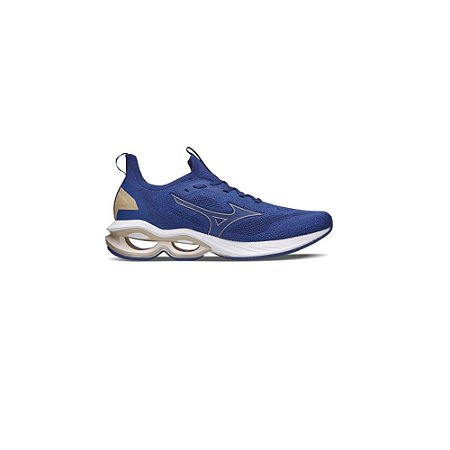 Tênis Mizuno Wave Creation 24 Knit Azul Masculino