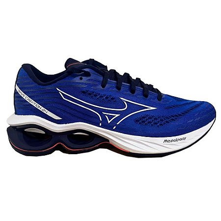 Tênis Mizuno Wave Creation 24 Azul/Branco Masculino