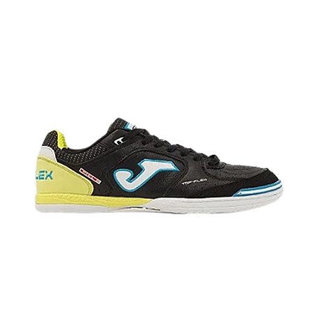 Chuteira Joma Futsal Top Flex Preto/Amarelo Masculino