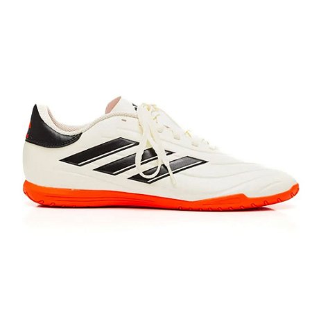 Chuteira Adidas Copa Pure 24 Branco/Laranja Masculino