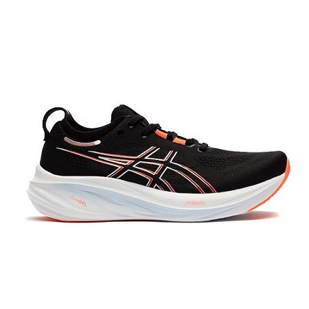 Tênis Asics Gel Nimbus 26 Preto/Branco/Vermelho Masculino
