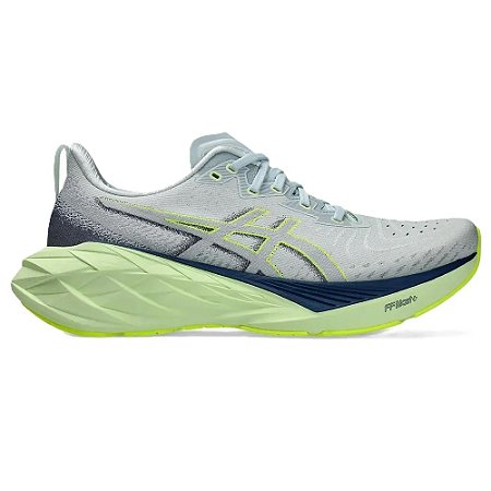 Tênis Asics NovaBlast 4 Cinza/Verde Masculino
