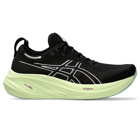 Tênis Asics Gel Nimbus 26 Preto/Verde Feminino