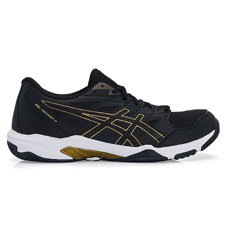 Tênis Asics Gel Rocket 11 Preto/Pure Gold Masculino