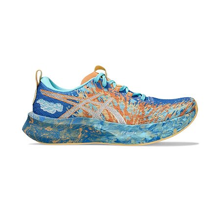 Tênis Asics Nossa Tri 16 Nature Azul/Faded Laranja Feminino