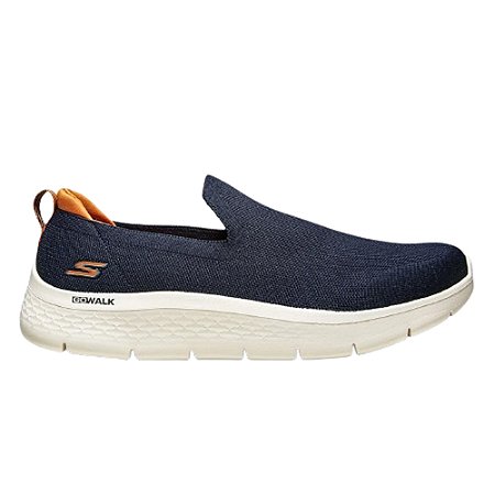 Tênis Skechers Go Walk Flex Azul/Laranja Masculino