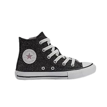 Tênis Converse Chuck Taylor All Star Side Zip Material Shine Preto Feminino
