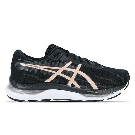 Tênis Asics Gel Hypersonic 5 Preto/Rosa Feminino