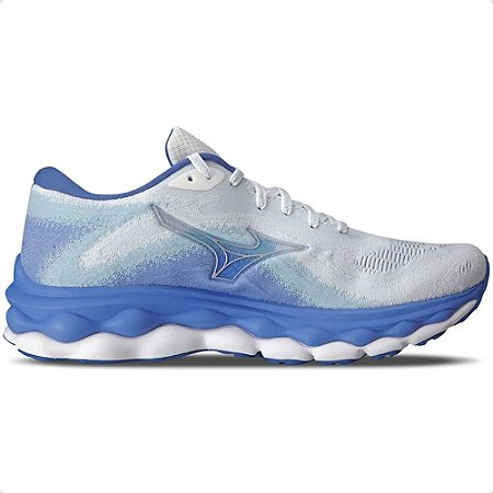 Tênis Mizuno Wave Sky 7 Azul/Branco/Acquado Feminino