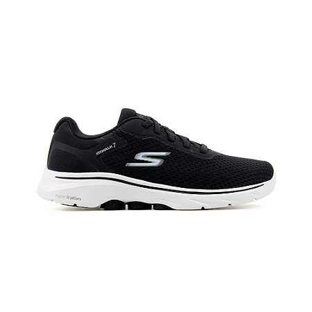 Tênis Skechers Go Walk 7 Preto/Branco Masculino