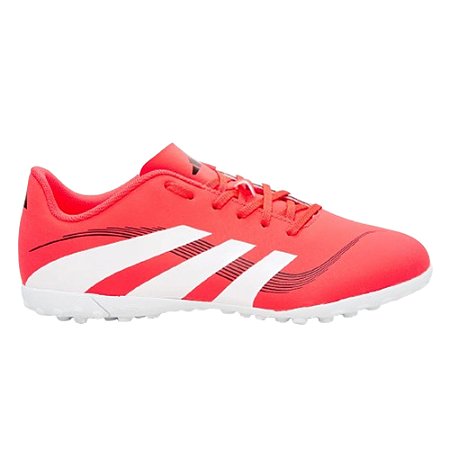 Chuteira Adidas Predator Essentials 25 Laranja/Branco Infantil