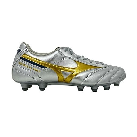 Tênis Mizuno Campo Morelia II Pro Prata/Dourado Masculino