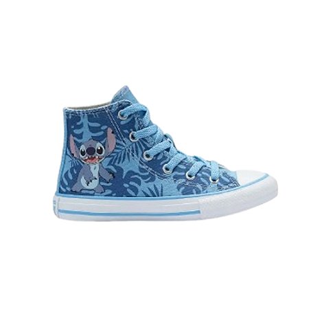 Tênis Converse Chuck Taylor All Star Azul/Amendoa/Branco Infantil