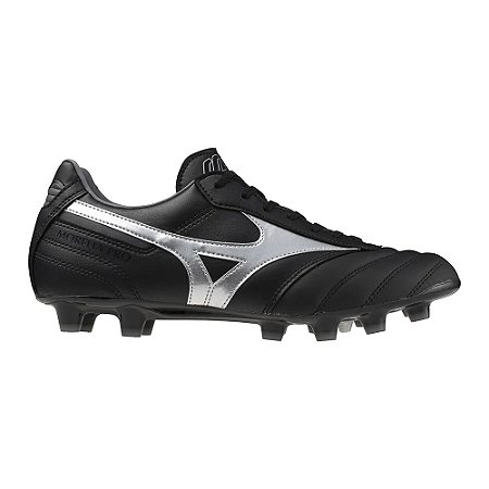 Tênis Mizuno Campo Morelia II Pro Preto/Prata Masculino