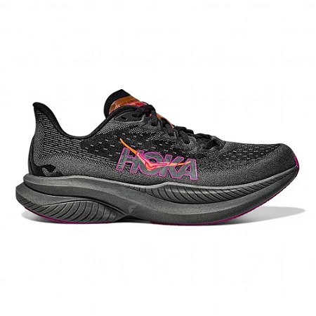Tênis Hoka Mach 6 Preto/Roxo Feminino