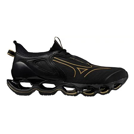 Tênis Mizuno Wave Prophecy 14 Preto/Dourado Masculino