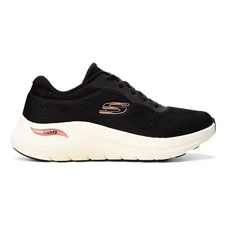 Tênis Skechers Archit Fit 2.0 Preto/Rosa Feminino