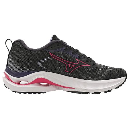 Tênis Mizuno Wave Vitality 7 Preto/Rosa Feminino