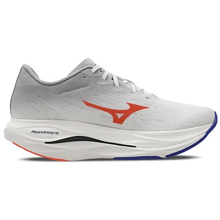 Tênis Mizuno Wave Rebellion Flash 3 Branco/Coral Masculino