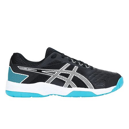 Tênis Asics Gel Backhand Stell Preto/Island Azul Masculino