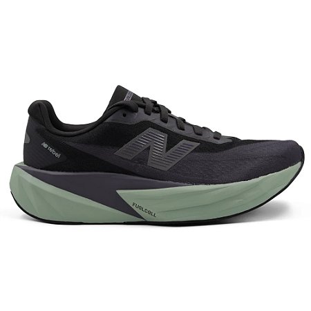 Tênis New Balance Rebel V5 Preto/Verde Masculino