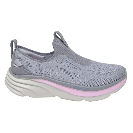 Tênis Skechers Dlux Vapor Cinza/Rosa Feminino