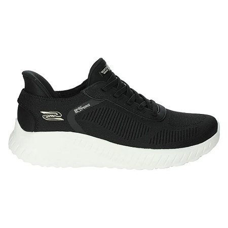 Tênis Skechers Bobs Squad Preto/Branco Feminino