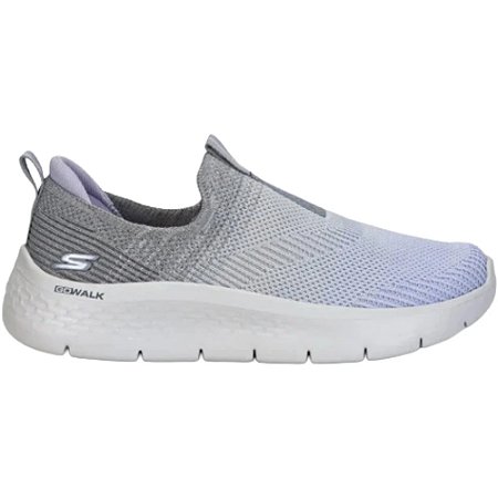 Tênis Skechers Go Walk Flex Cinza/Lilas Feminino