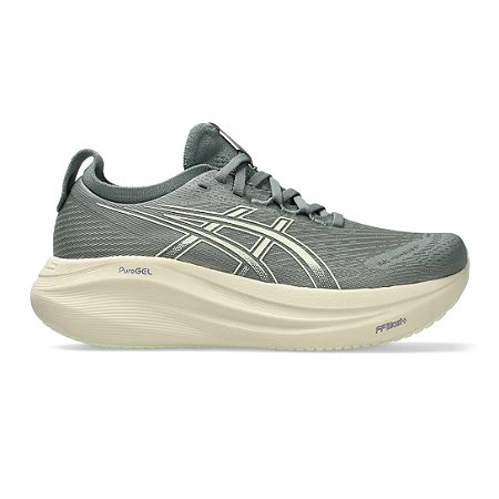 Tênis Asics Gel-Nimbus 27 Monument Azul/Whisper Verde Feminino