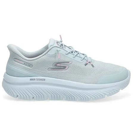 Tênis Skechers Go Walk Max Azul Claro/Branco Feminino