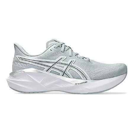 Tênis Asics Novablast 5 ATC Piedmont Cinza/Branco Feminino