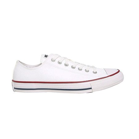 Tênis Converse All Star Chuck Taylor Cano Baixo Couro Branco - Tontri  Esportes